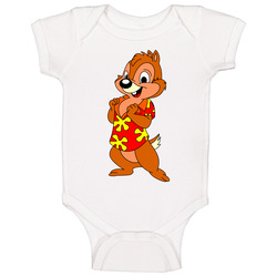 Chip And Dale Retro Cartoon Baby One Piece Chip And Dale Retro Cartoon Baby One Piece