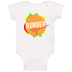 Burgertyme Funny Edelman Fan Burger Time Baby One Piece Burgertyme Funny Edelman Fan Burger Time Baby One Piece
