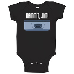 Trekkie Star Trek Dammit Jim Baby One Piece Trekkie Star Trek Dammit Jim Baby One Piece
