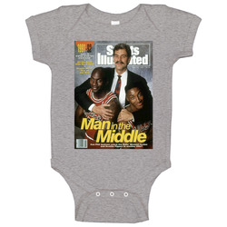 Phil Jackson Michael Jordan Scottie Pippen Man In The Middle Sports Illustrated Basketball Fan Baby One Piece Phil Jackson Michael Jordan Scottie Pippen Man In The Middle Sports Illustrated Basketball Fan Baby One Piece