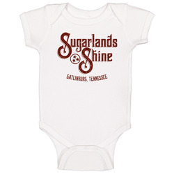 Sugarlands Shine Moonshine Tennessee Whiskey Label Logo Baby One Piece Sugarlands Shine Moonshine Tennessee Whiskey Label Logo Baby One Piece