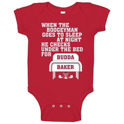 Budda Baker Boogeyman Checks Under Bed For Arizona Football Fan Baby One Piece Budda Baker Boogeyman Checks Under Bed For Arizona Football Fan Baby One Piece