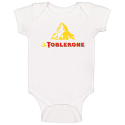 Toblerone Candy Bar Baby One Piece Toblerone Candy Bar Baby One Piece