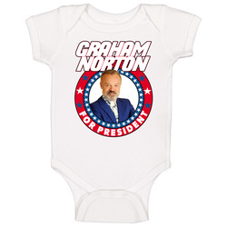 Graham Norton For President Talk Show Host Celeb Fan Election Baby One Piece Graham Norton For President Talk Show Host Celeb Fan Election Baby One Piece