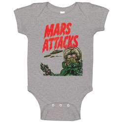Mars Attacks Retro Alien Horror Movie Poster Vintage Unisex Baby One Piece Mars Attacks Retro Alien Horror Movie Poster Vintage Unisex Baby One Piece