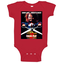Childs Play 2 Classic Chucky Doll Horror Movie Baby One Piece Childs Play 2 Classic Chucky Doll Horror Movie Baby One Piece