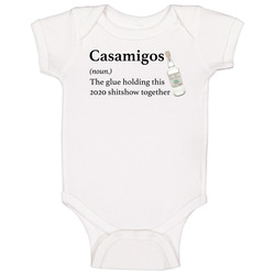 Casamigos The Glue Holding This 2020 Shitshow Together Funny Drink Baby One Piece Casamigos The Glue Holding This 2020 Shitshow Together Funny Drink Baby One Piece