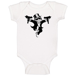 Monopoly Man Stick Up Funny Baby One Piece Monopoly Man Stick Up Funny Baby One Piece
