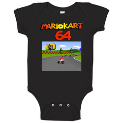 Mario Kart 64 1997 Best Video Games Of All Time Baby One Piece Mario Kart 64 1997 Best Video Games Of All Time Baby One Piece