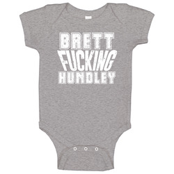 Fcking Brett Hundley Green Bay Football Team Favorite Player Fan Baby One Piece Fcking Brett Hundley Green Bay Football Team Favorite Player Fan Baby One Piece