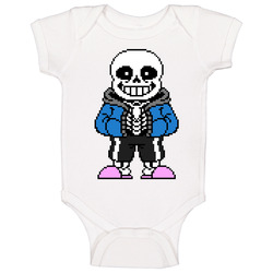 Undertale Video Game Character Skeleton Sans Baby One Piece Undertale Video Game Character Skeleton Sans Baby One Piece