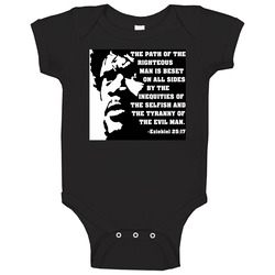 Pulp Fiction Eziekiel Quote Baby One Piece Pulp Fiction Eziekiel Quote Baby One Piece