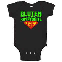 Gluten Is My Kryptonite Gf Unisex Baby One Piece Gluten Is My Kryptonite Gf Unisex Baby One Piece