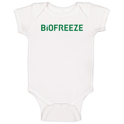 Biofreeze Best Over The Counter Medication Logo Baby One Piece Biofreeze Best Over The Counter Medication Logo Baby One Piece