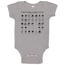 Duran Duran A Hairy History Baby One Piece Duran Duran A Hairy History Baby One Piece
