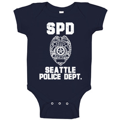 Seattle Police Department Dept Spd Officer Inspired Custom City Unisex Baby One Piece Seattle Police Department Dept Spd Officer Inspired Custom City Unisex Baby One Piece
