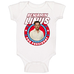 Benjamin Linus Lost For President Tv Show Villain Fan Baby One Piece Benjamin Linus Lost For President Tv Show Villain Fan Baby One Piece