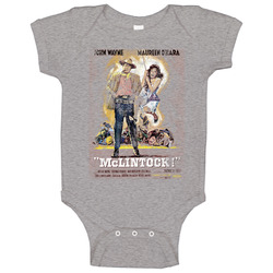 Mclintock 60s Western Movie Worn Look Vintage Unisex Baby One Piece Mclintock 60s Western Movie Worn Look Vintage Unisex Baby One Piece