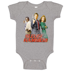 Sledge Hammer 80s Tv Series Show Worn Look Vintage Unisex Baby One Piece Sledge Hammer 80s Tv Series Show Worn Look Vintage Unisex Baby One Piece