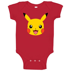 Pokemon Pikachu Big Head Video Game Cute Baby One Piece Pokemon Pikachu Big Head Video Game Cute Baby One Piece