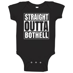 Straight Outta Bothell Washington City Compton Parody Grunge Baby One Piece Straight Outta Bothell Washington City Compton Parody Grunge Baby One Piece