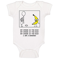 Rejected Youtube Cartoon My Spoon Is Too Big Funny Baby One Piece Rejected Youtube Cartoon My Spoon Is Too Big Funny Baby One Piece