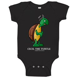 Cecil The Turtle Rabbits Run Cartoon Baby One Piece Cecil The Turtle Rabbits Run Cartoon Baby One Piece