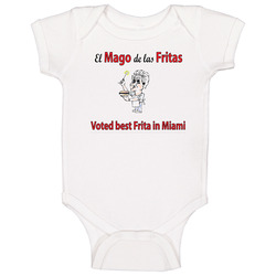 El Mago De Las Fritas Miami Restaurant Baby One Piece El Mago De Las Fritas Miami Restaurant Baby One Piece