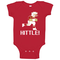 George Kittle # 85 Tecmo Bowl San Francisco Football Athlete Fan Baby One Piece