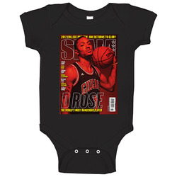 Slam Magazine Issue 152 Derrick Rose Popular Basketball Magazine Grunge Look Baby One Piece Slam Magazine Issue 152 Derrick Rose Popular Basketball Magazine Grunge Look Baby One Piece