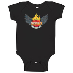 Guy Fieris Vegas Kitchen And Bar Restaurant Logo Baby One Piece