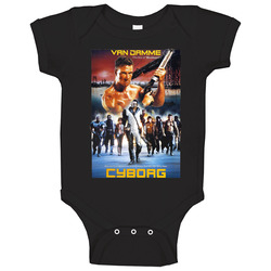 Jean Claude Van Damme Cyborg Classic 80s Sci Fi Action Movie Baby One Piece