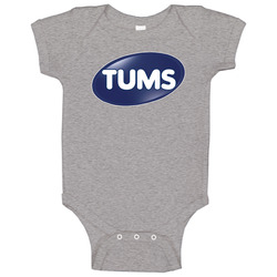 Tums Best Over The Counter Medication Logo Raglan Baby One Piece