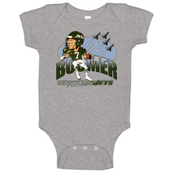 Boomer Esiason Retro Football Caricature Baby One Piece Boomer Esiason Retro Football Caricature Baby One Piece