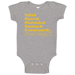 Tatis Myers Machado Hosmer Cronenworth Slam Diego Baseball Baby One Piece Tatis Myers Machado Hosmer Cronenworth Slam Diego Baseball Baby One Piece