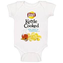 Lay's Kettle Cooked Sea Salt And Vinegar Potato Chips Bag Costume Baby One Piece Lay's Kettle Cooked Sea Salt And Vinegar Potato Chips Bag Costume Baby One Piece
