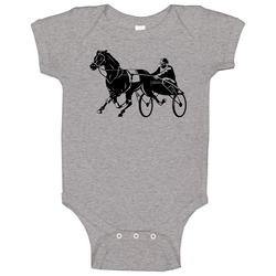Harness Racing Sport Hobby Logo Athlete Club Baby One Piece Harness Racing Sport Hobby Logo Athlete Club Baby One Piece
