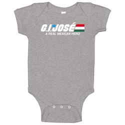 Gi Joe Jose Mexico Retro 80s Hero Cartoon Toy Baby One Piece Gi Joe Jose Mexico Retro 80s Hero Cartoon Toy Baby One Piece