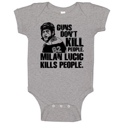 Milan Lucic Boston Guns Dont Kill Fighter Hockey Baby One Piece Milan Lucic Boston Guns Dont Kill Fighter Hockey Baby One Piece