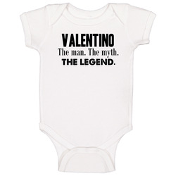 Valentino The Man The Myth Legend Best Father's Day Gift Baby One Piece