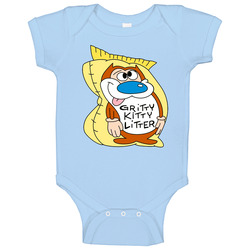The Ren And Stimpy Show Gritty Kitty Litter Baby One Piece The Ren And Stimpy Show Gritty Kitty Litter Baby One Piece
