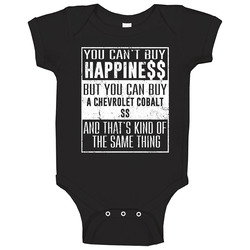 You Can't Buy Happiness Chevrolet Cobalt Ss Car Lover Heart Baby One Piece