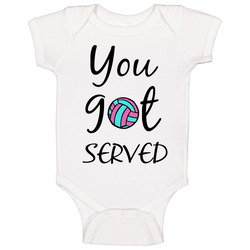 You Got Served Funny Volleyball Baby One Piece You Got Served Funny Volleyball Baby One Piece