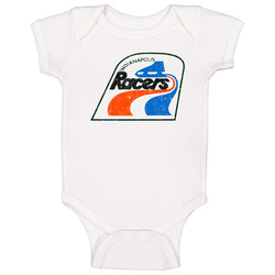 Indianapolis Racers World Hockey Association Retro Team Logo Baby One Piece