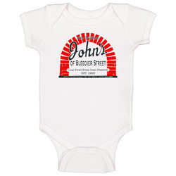 Johns Of Bleeker Street Pizza New York Pizzeria Restaurant Baby One Piece Johns Of Bleeker Street Pizza New York Pizzeria Restaurant Baby One Piece