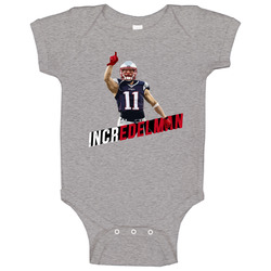 Julian Edelman New England Incredelman Baby One Piece Julian Edelman New England Incredelman Baby One Piece