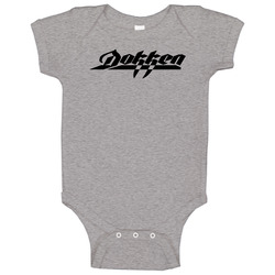 Dokken 80s Retro Metal Baby One Piece Dokken 80s Retro Metal Baby One Piece