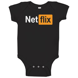 Netflix Pornhub Logo Mashup Parody Streaming Fan Baby One Piece