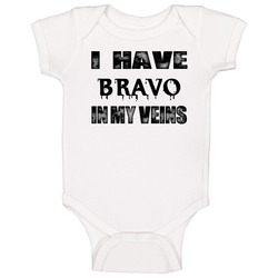 I Have Bravo In My Blood Last Name Baby One Piece