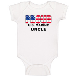 Proud U.s. Marine Uncle Baby One Piece